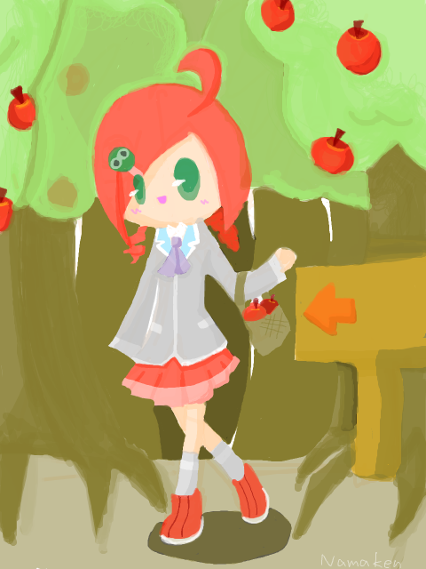 りんご　in the　森