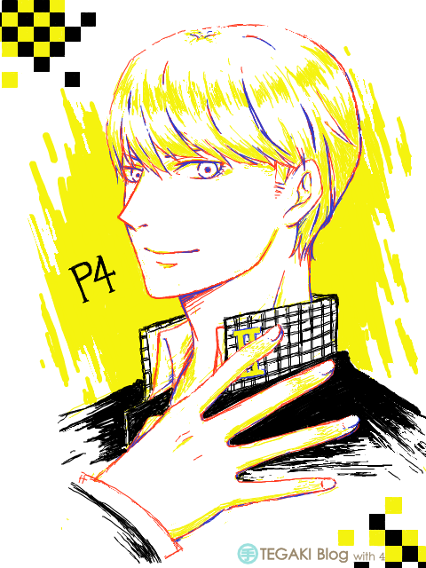 4色(黄・黒)＋4月＝P4