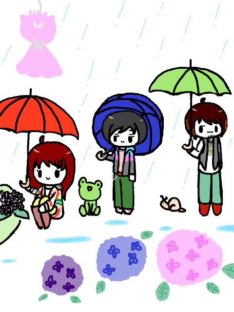 リク→梅雨いきもの