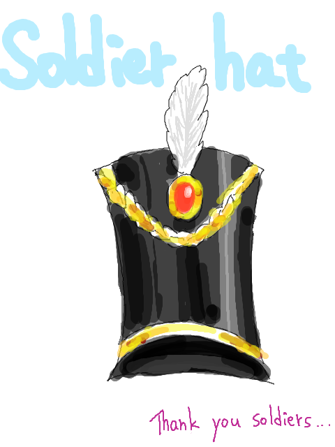soldier　hat
