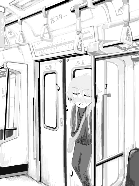 in the train