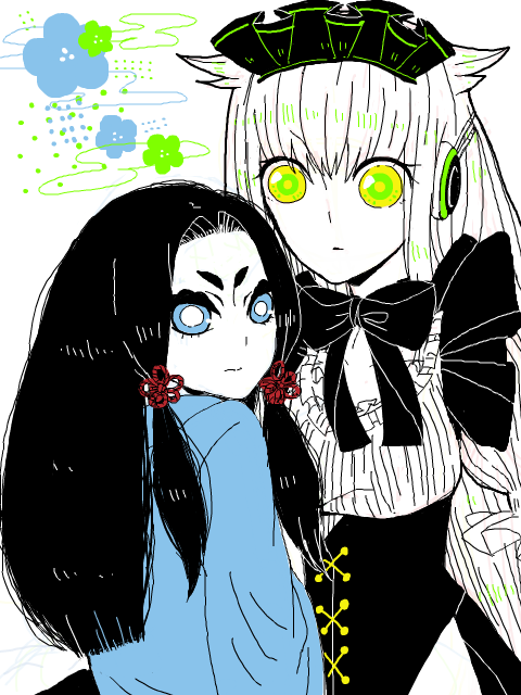 【白黒】姫＆ラルダ