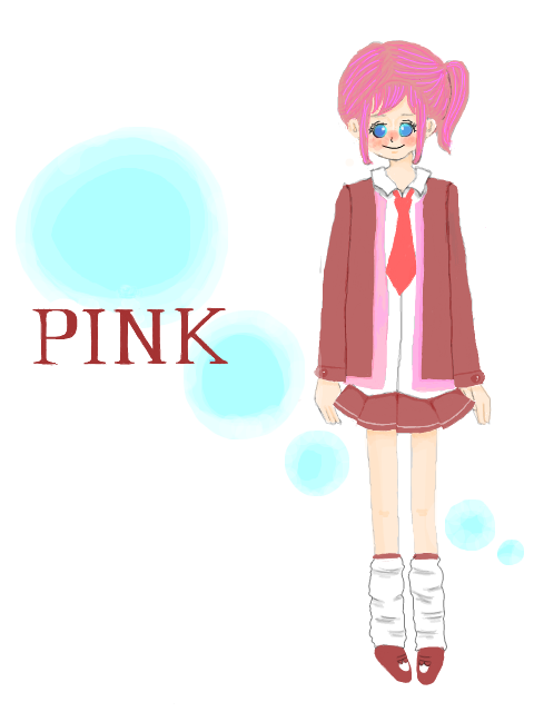 ピンクベースな制服