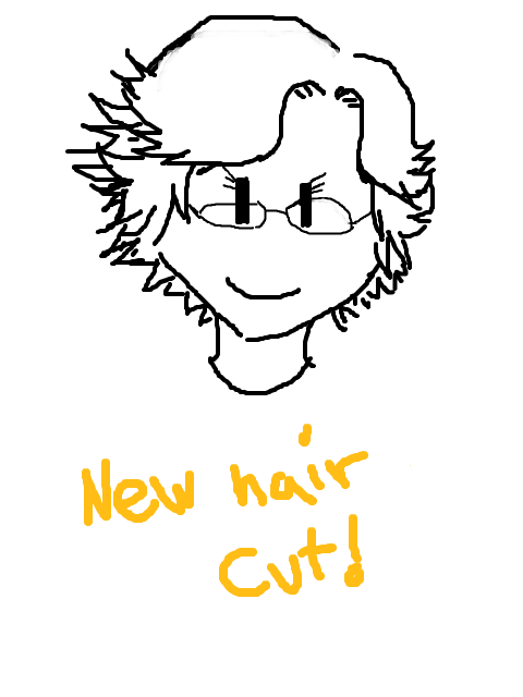 my new hair cut. 