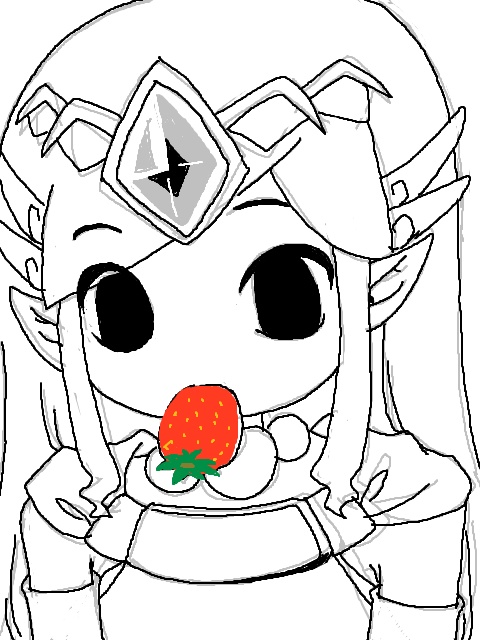 ゼルダ姫とイチゴ