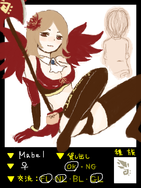 【影企画】Mabel-紅翼のメイベル-（鳥人）