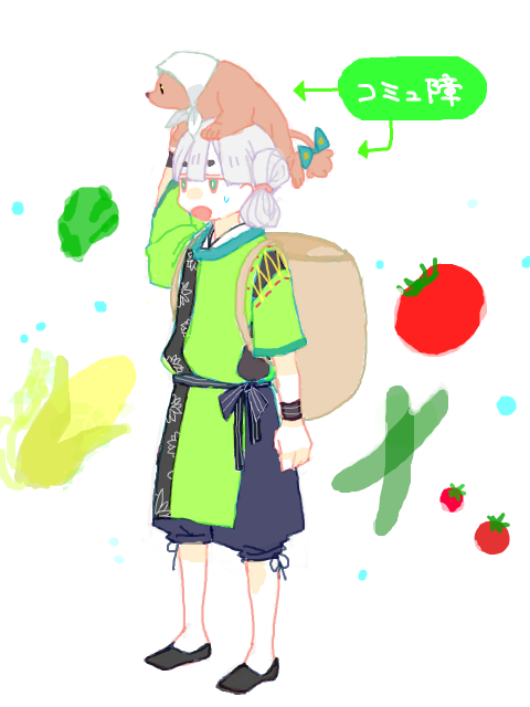 ○月×日　浮橋君と２人で野菜を収穫しに行きました