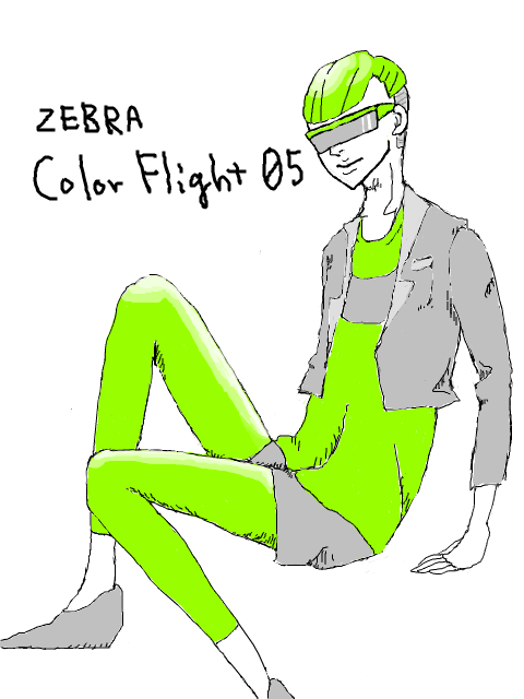 ZEBRA Color Flight05 擬人化