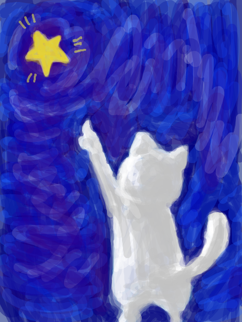 猫と星