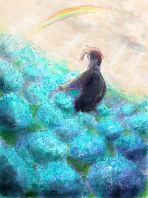 紫陽花の海