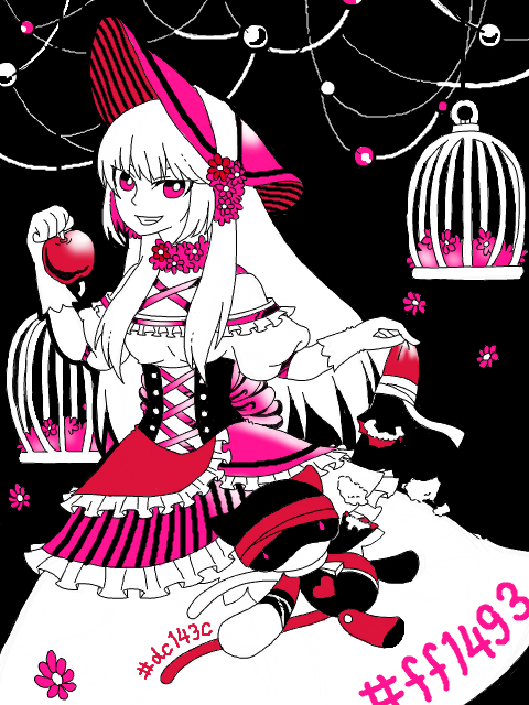 【白黒】狂い咲き姫/ナキネコ