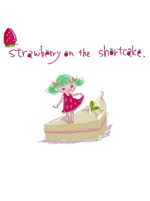 Strawberry on the shortcake.